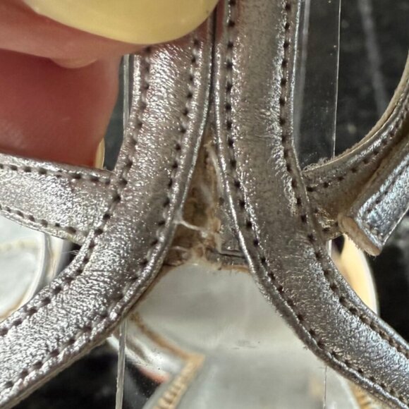 Jimmy Choo Cruise Collection Gloria Silver Ankle Strap Glitter Heels Eu Size 41 - Picture 13 of 13